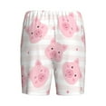 thumbnail image 2 of Lsque Cartoon Pig Mens Sleep Pajama Shorts,Short Pajama Pants, Cotton Ultra-Soft Knit-X-Large, 2 of 9