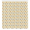 thumbnail image 3 of Ambesonne Woodland Creatures Shower Curtain, Floral Animals, 69"Wx84"L, Multicolor, 3 of 3