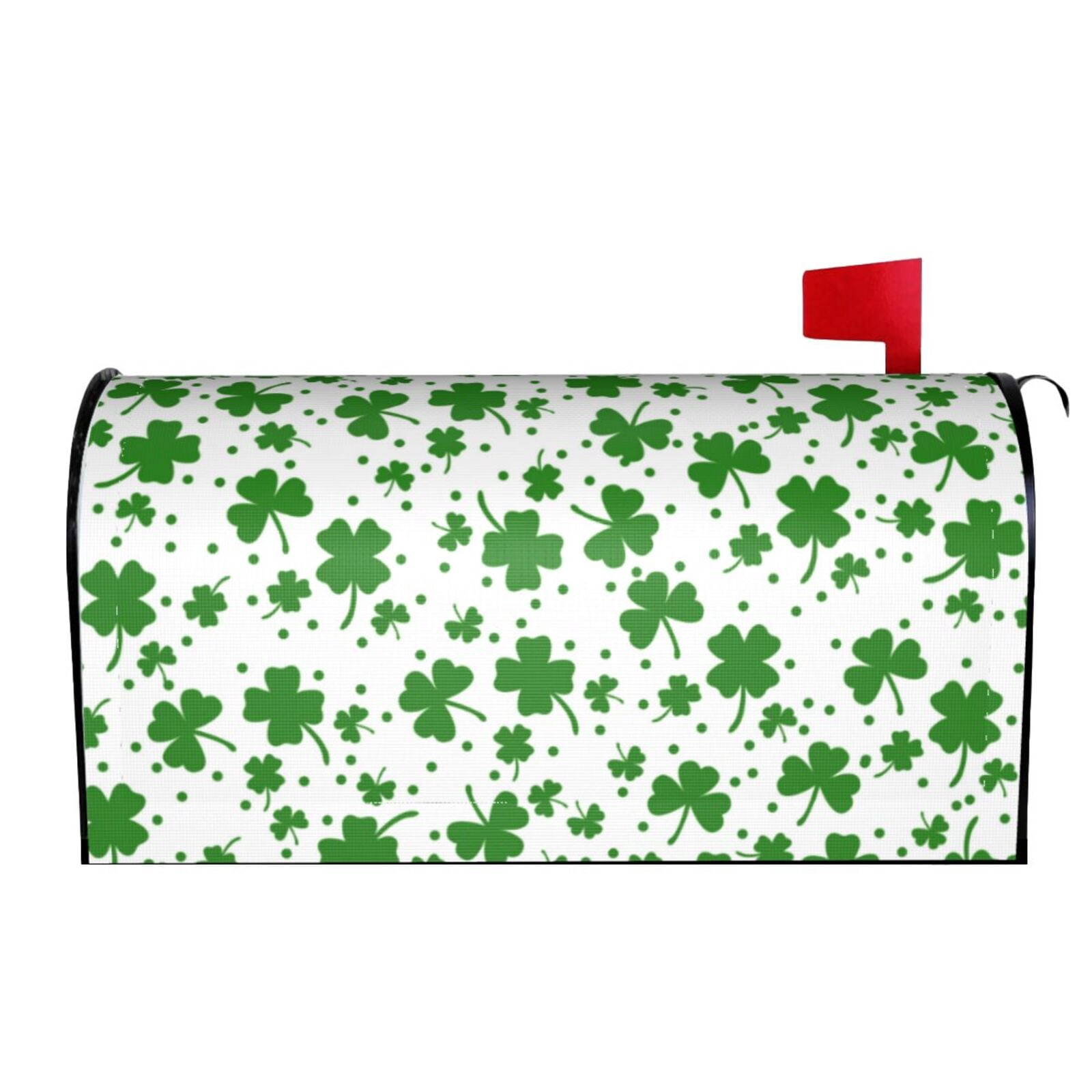 Xecao St Patrick's Day4 for Mailbox Cover with Magnetic Strips, Waterproof and Sunscreen, Adds a Decorative Touch to Your Garden Yard.