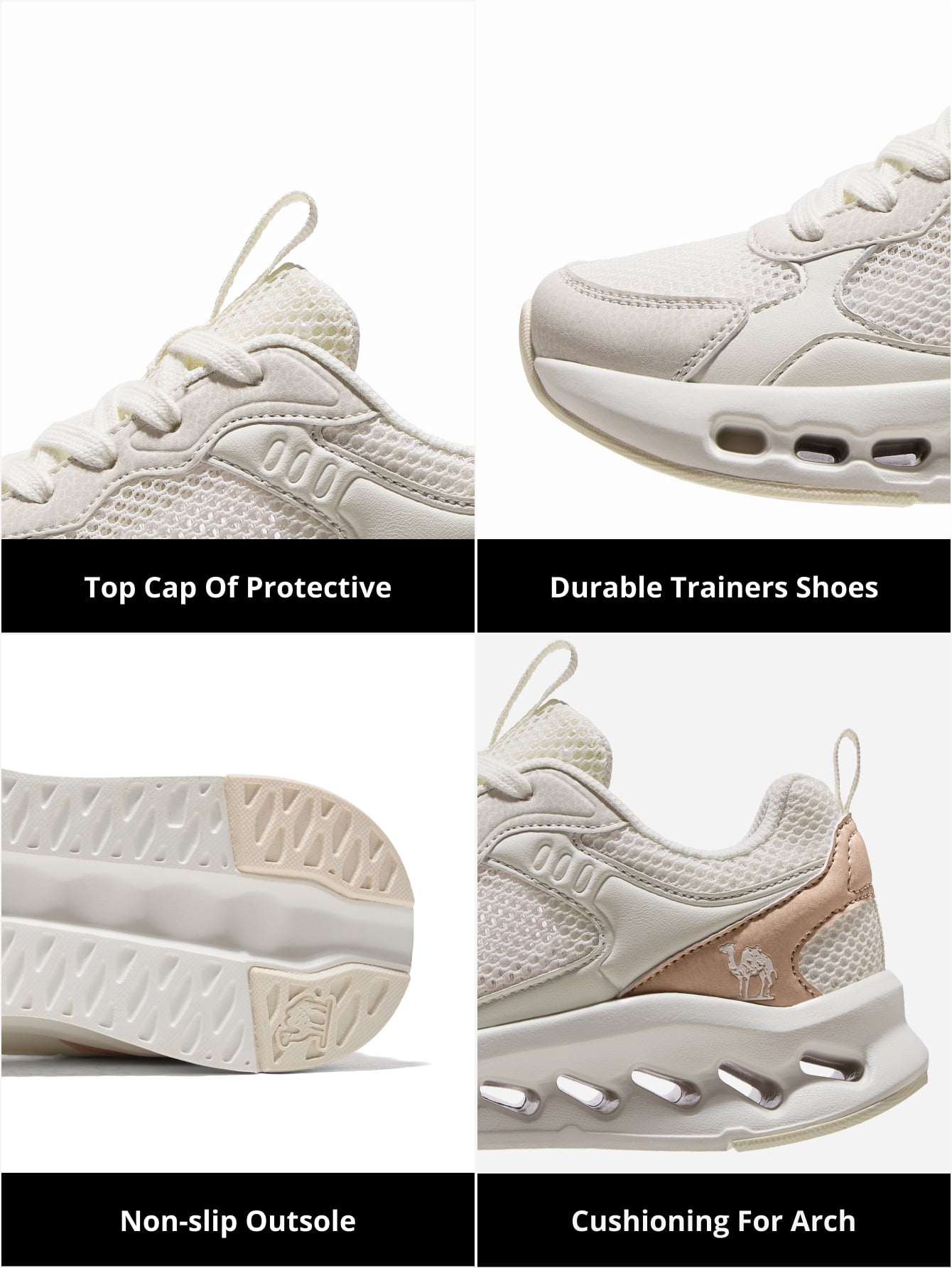 CAMEL Womens Casual Sneakers Women's Walking Hiking Sneakers Running Gym Outdoor Hiker Athletic Shoes