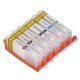 thumbnail image 1 of Paquete combinado de cartuchos ANGGREK 6PCS Cartucho de Tinta PGBK BK C M Y GY Reutilizable, 1 of 8