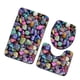 thumbnail image 3 of Juego de alfombras de baño con estampado de piedra 3D, alfombrillas de baño antideslizantes, alfombrillas decorativas para asiento de inodoro, alfombra 3 piezas seitruly JJ25267-08, 3 of 5