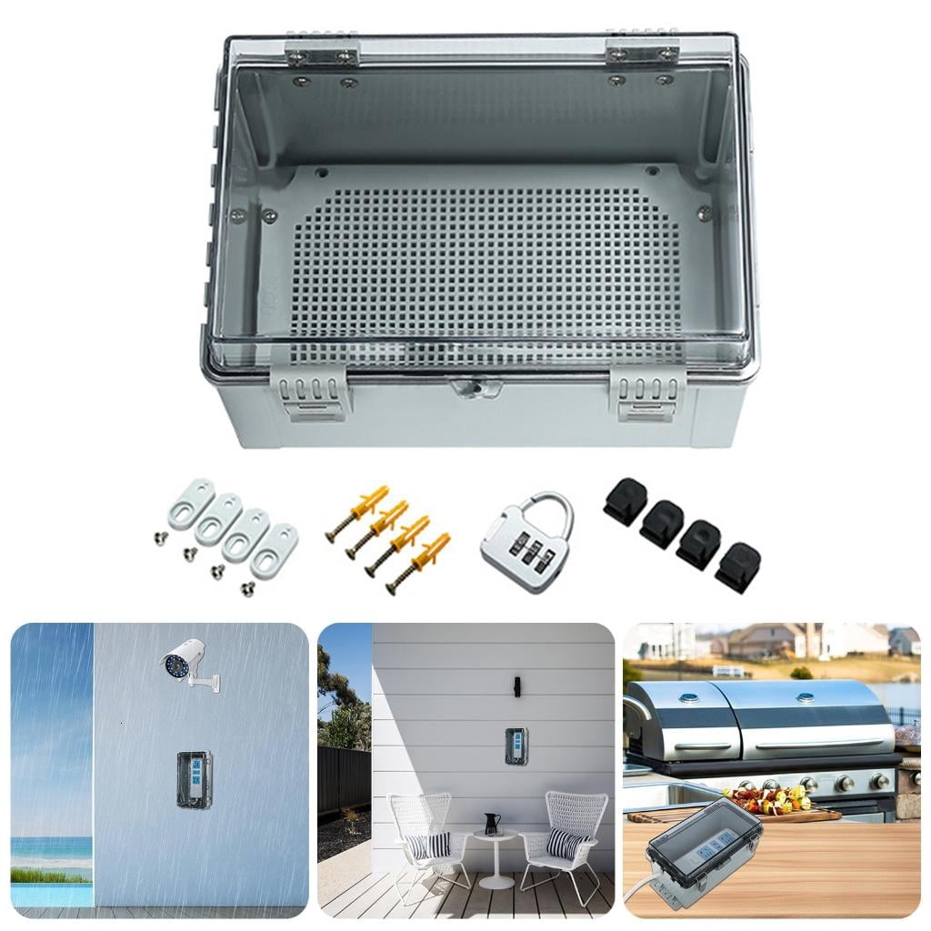 Practical Weatherproof Electrical Box Outdoor Daily Casual Use With And Sturdy ABS Materials for Garden And Patios