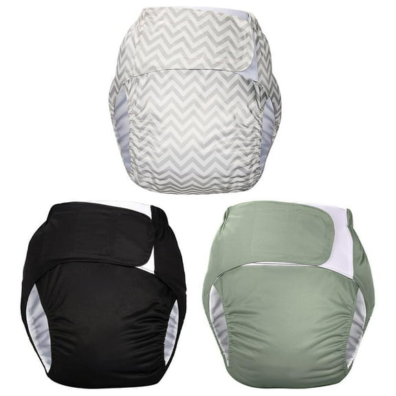 3x Adjustable Adult Diaper Incontinence for Old People Odor