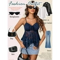 thumbnail image 4 of Avidlove Bralettes for Women Sexy Lace Tank Top Cami Undershirt Lingerie, 4 of 5
