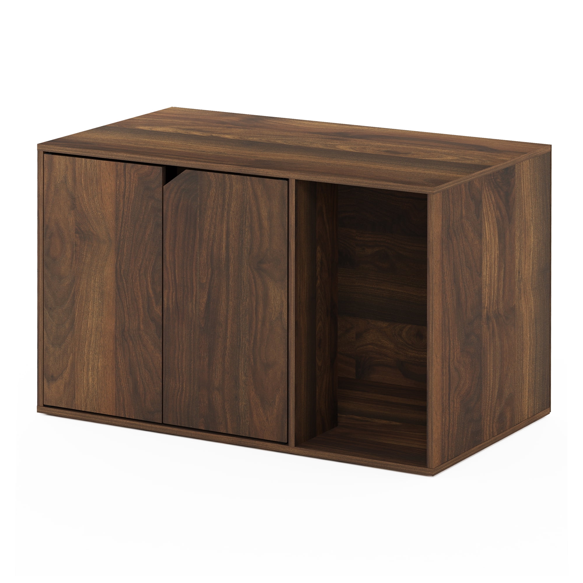 Furinno 20392CWN Peli Litter Box Enclosure, Columbia Walnut