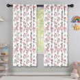 thumbnail image 5 of Blackout Kids Curtains,White Cow Milk Strawberry Pattern Childrens Insulated Curtains Set Of 2,Bedroom Essentials,Toddler Room Decor 42x63in(106x160cm), 5 of 5