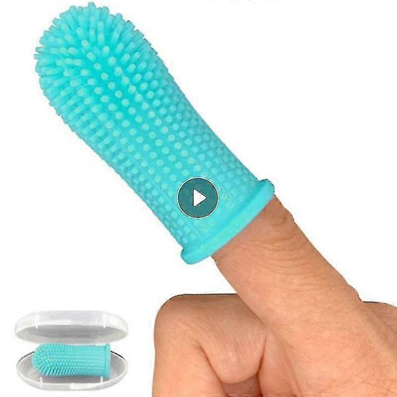 Soft Silic Pet Tooth Brush Finr Toothbrush Bad Care Pet Dog Cat Cleaning Dog
