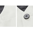 thumbnail image 5 of GiLiling Vest for Boys Girls Fall Lightweight Casual Uniform Jacket Underarm Top Fashion School Gilet Sleeveless Waistcoat Coat (White, 12-13 Years), 5 of 6