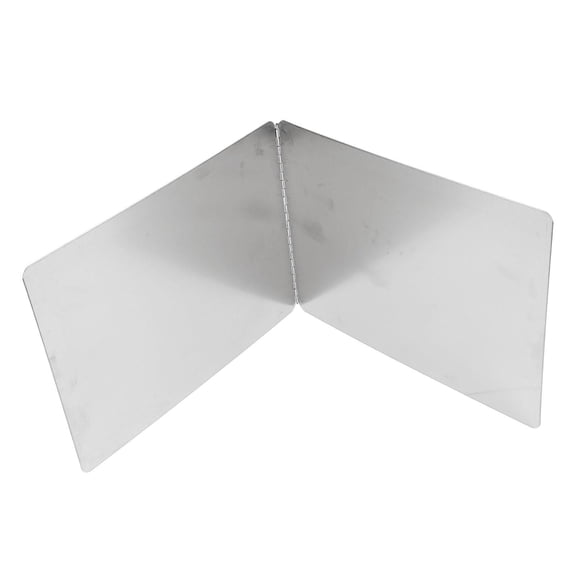 YAHHU 11.8" Stainless Steel 2‑Sided Stove Grease Shield – Heat‑Proof, Anti‑Stick, Foldable Splash Guard