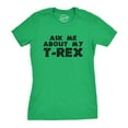 thumbnail image 2 of Womens Ask Me About My Trex T shirt Funny Cool Dinosaur Flip Graphic Novelty Tee Womens Graphic Tees, 2 of 9