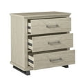 thumbnail image 5 of FESTIVO 3-Drawer Nightstand with Elevated Metal Legs, Set of 2 Beige, 5 of 5