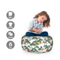 thumbnail image 2 of Ethnic Storage Toy Bag Chair, Japanese Pattern of Bonsai and Sun Oriental Cultural Elements of Asia, Stuffed Animal Organizer Washable Bag, Large Size, Army Green and Vermilion, by Ambesonne, 2 of 3