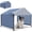 Navy Blue-S, variant on Dog Shade Shelter 2.5'x2.1'x2.1' for Small Dogs, Pet Outdoor Tent with Upgraded Doors, Outside Sun Rain Canopy Pet House for Dogs, Cats, Small Animals and Livestock, Navy Blue