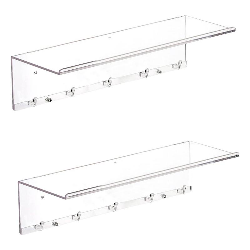 Julam Acrylic ShelvesClear Acrylic Floating Shelves Display Ledge