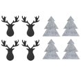 thumbnail image 4 of Vajilla Porta Utensilios Cuchillo Tenedor Cubiertos Bolsa 20 Piezas (Árbol de Navidad Gris B) Tmvgtek Oficina Multiescena Multifunción, 4 of 7