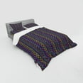 thumbnail image 2 of Ambesonne Tribal Bedding Set 4 Pcs, Folkloric Abstract Zigzags, Queen, Multicolor, 2 of 2
