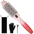 thumbnail image 1 of wonima11 Thermal Brush for Women, 1.5 Inch Ionic Thermal Round Brush, Heated Curling Brushes Makes Hair Smoother Get Natural Curls, 5 Temp Settings, Universal Voltage for Travel, Easy to Use, Pink Red, 1 of 1