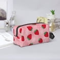 thumbnail image 6 of Uemuo Strawberry Pattern Portable Toiletry Bags with Handle, Waterproof travel Make up Bags for Women, Large Capacity Travel Cosmetic Bags, 6 of 9