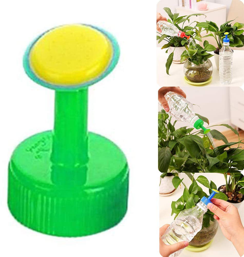 TankerStreet 6 Pack Bottle Top Watering Plastic Plant Waterers Spike Sprinkler Suitable for 28mm Drinking Bottles Seed Seedling Garden Irrigation 3 Colors Available Red Green Blue