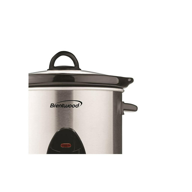 Brentwood SC-130S - Slow cooker - 3 qt - stainless steel