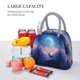 thumbnail image 5 of Balery Night Sky Elk Bolsa de Almuerzo para Mujeres, Caja de Almuerzo, Bolsa de Almuerzo Pequeña Impermeable, Tote de Almuerzo Reutilizable con Gran Capacidad, 5 of 6