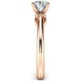 thumbnail image 3 of Victorian Moissanite Round Cut Rose Gold Engagement Ring, 3 of 4