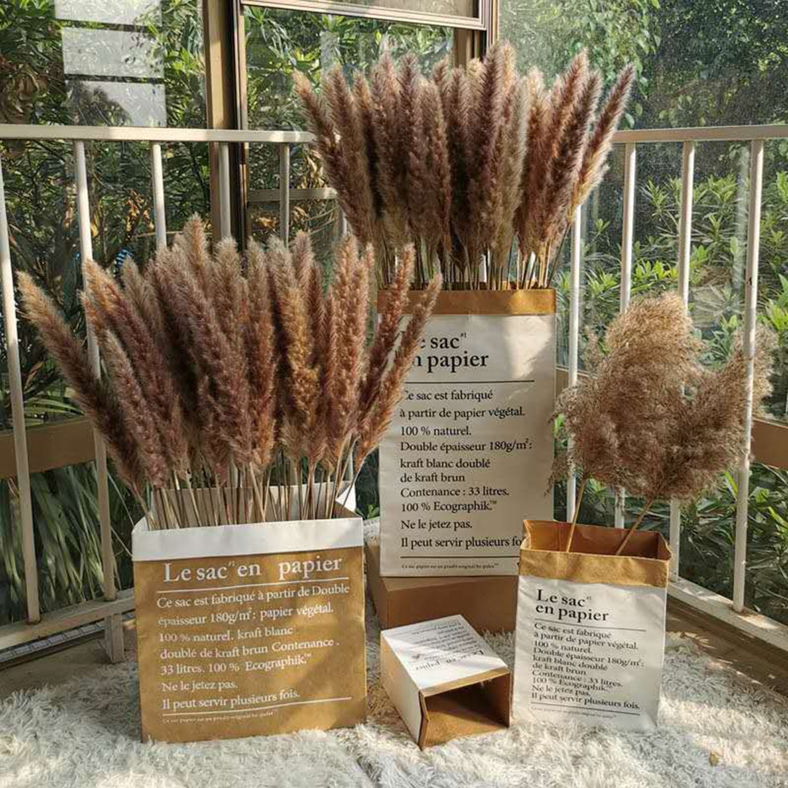 Dengmore Sales 100PC Dried Decoration Dried Flowers Vases Bouquet Boho Decoration Branches B