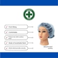 thumbnail image 5 of MMBM 21" Blue Disposable Bouffant Cap, Polypropylene Non Woven, 10GSM - 2000 Pcs, 5 of 5
