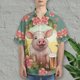 thumbnail image 5 of Camisa hawaiana divertida para hombre, linda camiseta hawaiana con estampado 3D de cerdo, blusa informal de manga corta con solapa, ropa de calle para hombre, 5 of 5
