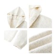 thumbnail image 5 of Men's Hooded Cardigan Sweater Button Front Knit Long Sleeve Casual Jacket, 5 of 6