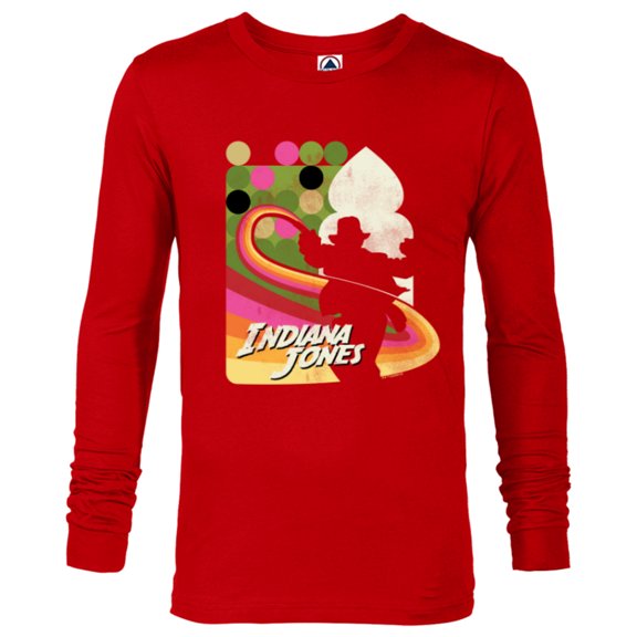 Lucasfilm Indiana Jones and the Dial of Destiny ‘60s Whip - Long Sleeve T-Shirt for Men - Customized-New Red