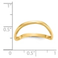 thumbnail image 3 of 14K Yellow Gold Ring Band Themed Wave Fashion Thumb, Size 9, 3 of 5