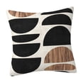 thumbnail image 3 of Funda de almohada minimalista con cierre de cremallera, diseño artístico, cuadrada, para cama C, 3 of 9