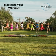 JumpSport 350 PRO Fitness Trampoline, Cardio Workout Equipment, 39 Inch, Blue