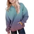 thumbnail image 6 of YunPes Gradient Oversized Hoodie for Girls Trendy Long Sleeve Hooded Sweatshirts with Pockets Teen Casual Preppy Pullover, 6 of 8