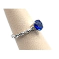 Bluebell Jewels Sterling Silver 925 Royal Blue Rhinestone Faceted Stone ...