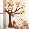 thumbnail image 3 of Large Tree Zoo Animal Monkey Bear Owls Wall Decal Sticker Baby's Bedroom Decor, 3 of 5