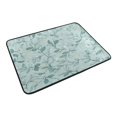 thumbnail image 6 of Bath Curtain & Non-Slip Bath Mat Set 12-Grommet Shower Curtain Memory Foam Bath Rug Seamless Green Leaf, 6 of 8