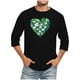 thumbnail image 1 of Camisetas de Navidad para Hombres Impresión de la Moda Cuello Redondo Blusas de Manga 3/4 de Ocio, Camisetas de Lino Casual para Hombres para Uso Diario Al Aire Libre, 1 of 4