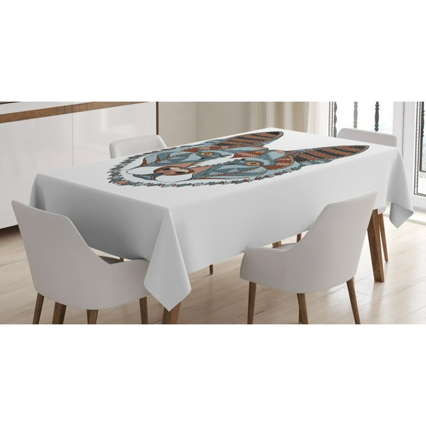 German Tablecloth Colorful German Shepherd Dog Portrait With Ethnic Motifs With Zentangle Arrangement Rectangular Table Cover For Dining Room Kitchen 60 X 84 Inches Multicolor By Ambesonne Walmart Com Walmart Com