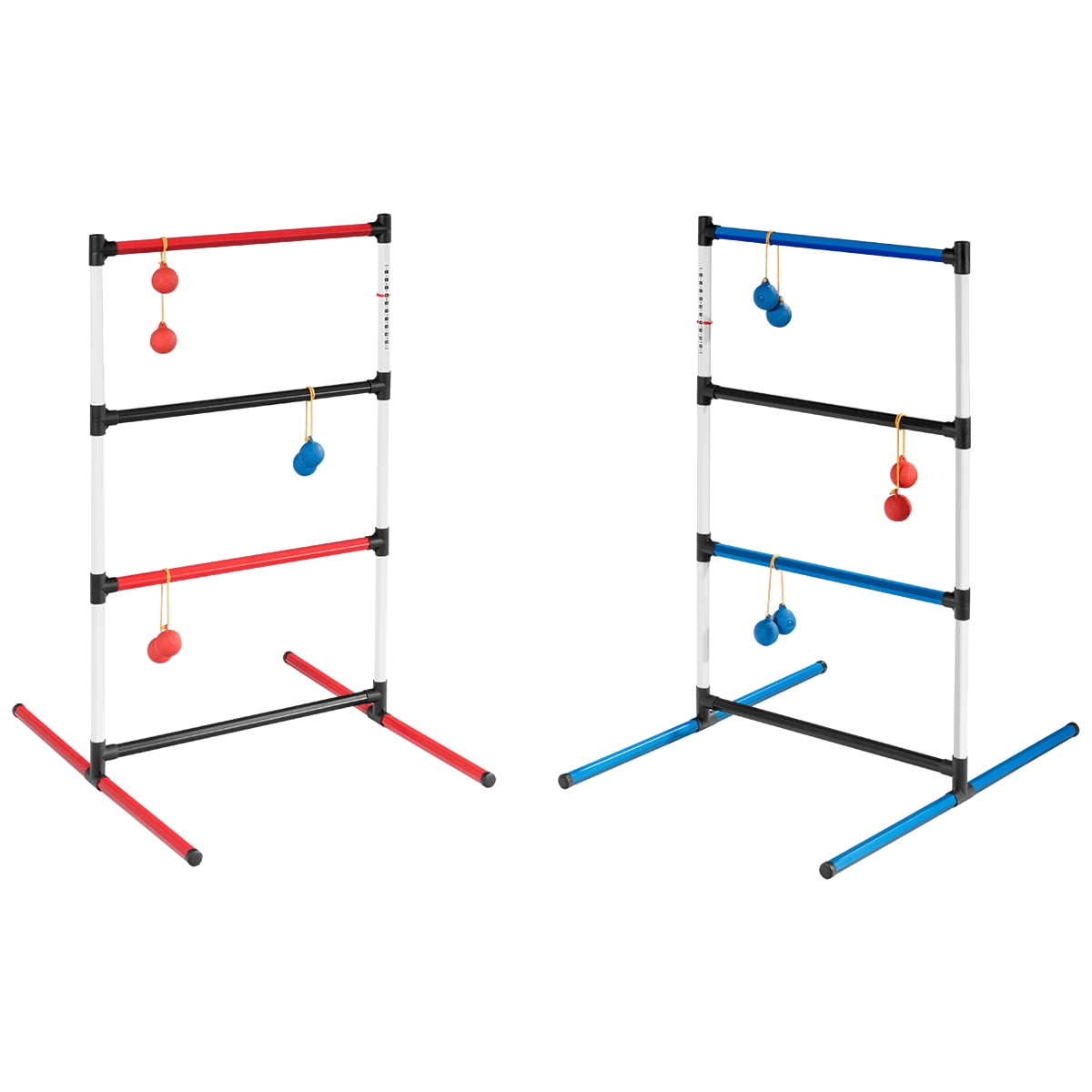 Topbuy Portable Ladder Toss Set 12 Balls Outdoor Lawn Family Game Set