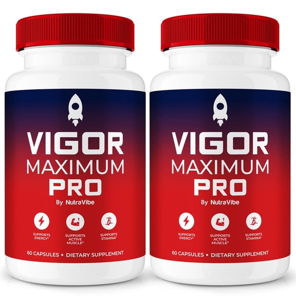 (2 Pack) Vigor Maximum Pro – Original VigorMaximum Pro Capsules with a Natural Daily Blend for Energy & Wellness | Clean, Gentle, Easy-to-Swallow Pills (120 Capsules)
