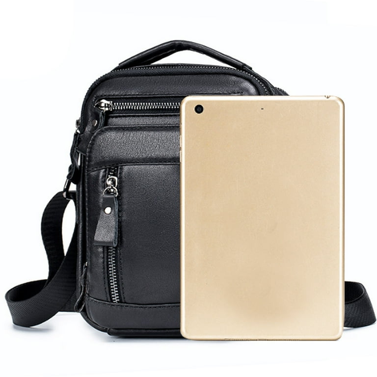 Leather Man Purse Shoulder Bag,Small Mens Crossbody