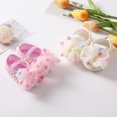 thumbnail image 3 of 0-18M Baby Girl Baptism Shoes Soft Sole Bowknot  Cute  Princess Shoes Toddler Soft Sole Walking Shoes Headband Set, 3 of 8