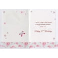 thumbnail image 2 of Designer Greetings Foil 50th with Die Cut Floral Window Age 50 / 50th Birthday Card for Her, 2 of 2