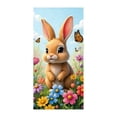 thumbnail image 2 of Weloille Easter Door Cover Decoration, 35 x 71 Inch Festive Pattern Door Curtain, Reusable Washable Fabric Door Banner, Holiday Decor for Front Door, Entryway, Living Room and Party Backdrop, 2 of 5