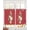 Red, variant on Cherry Blossoms Sheer Curtains 84 Inch Length 2 Panels Set for Living Room/Bedroom, Japanese Spring Floral Leaves Rustic Brown Kitchen Curtains Grommet Semi-Sheer Curtains Window Treatments 42"x84"x2