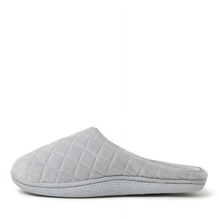 Dearfoams women's quilted sale velour clog slippers