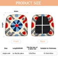 thumbnail image 3 of Red and Blue Pioneer Flower Modern Art Seat Covers for Dining Room Chairs Set Of 4,Stretch Printed Washable Chair Seat Cover with Elastic Ties and Button,Removable Waterproof Couch Cushion Covers, 3 of 5